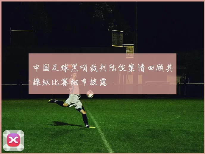 中国足球黑哨裁判陆俊案情回顾其操纵比赛细节披露